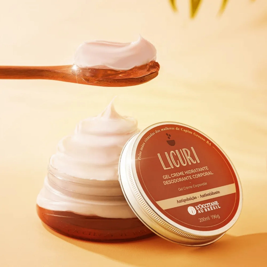 Licuri Moisturizing Body Deodorant Gel Hydration Cream 200ml L'occitane