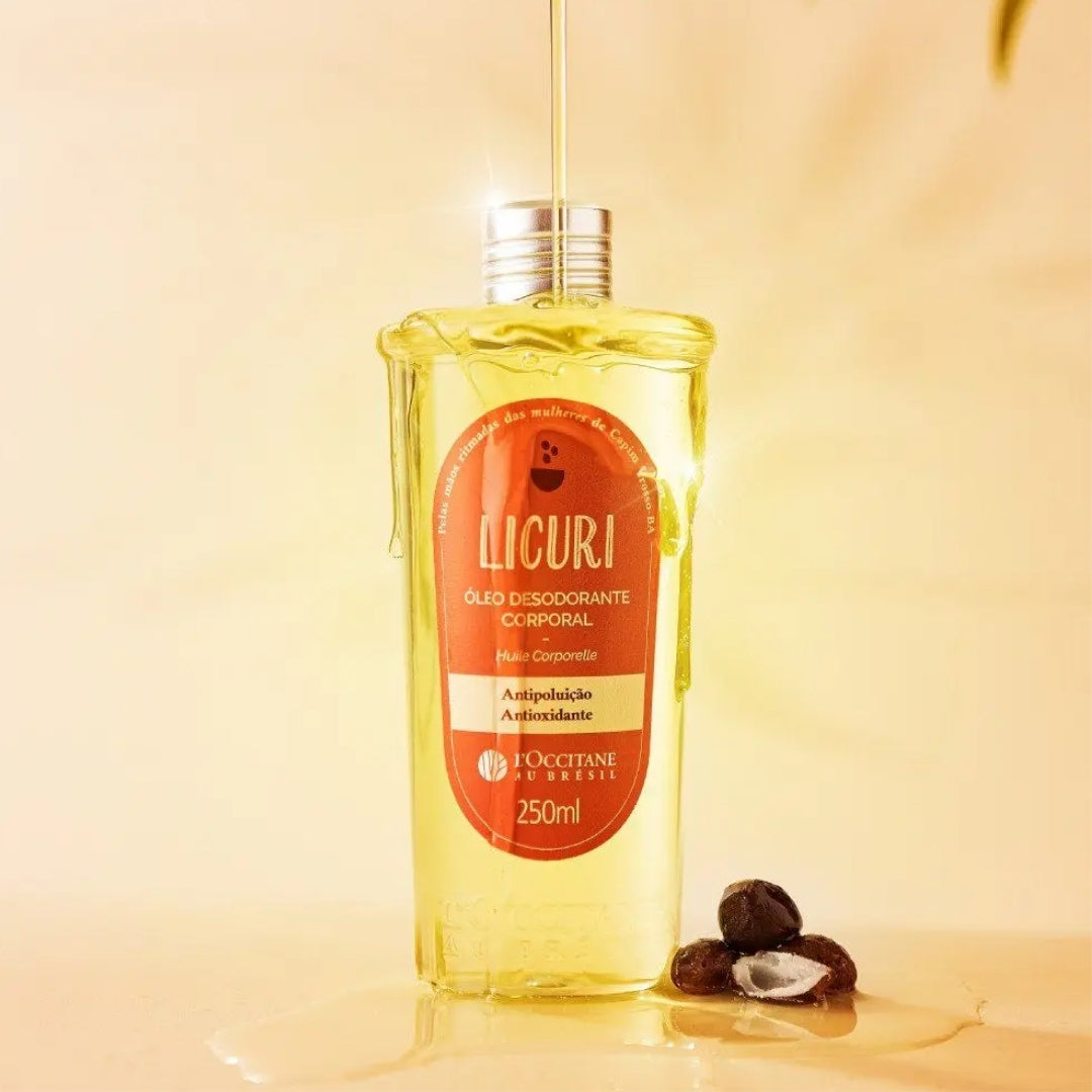 Licuri Deodorant Body Oil Antioxidant Body Skin Care 250ml L'occitane
