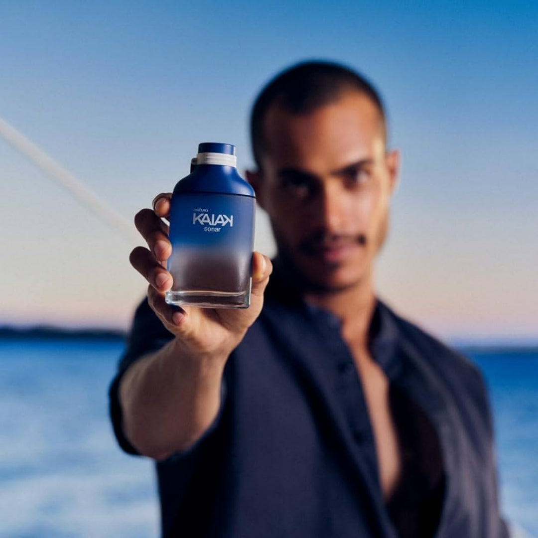 Kaiak Sonar Male Deo Cologne Body Fresh Woody Fragance 100ml Natura