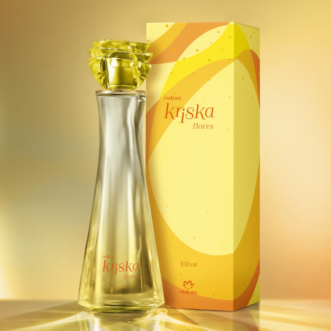 Kriska Flores Deo Cologne Vegan Floral Body Fragance 100ml Natura Perfume