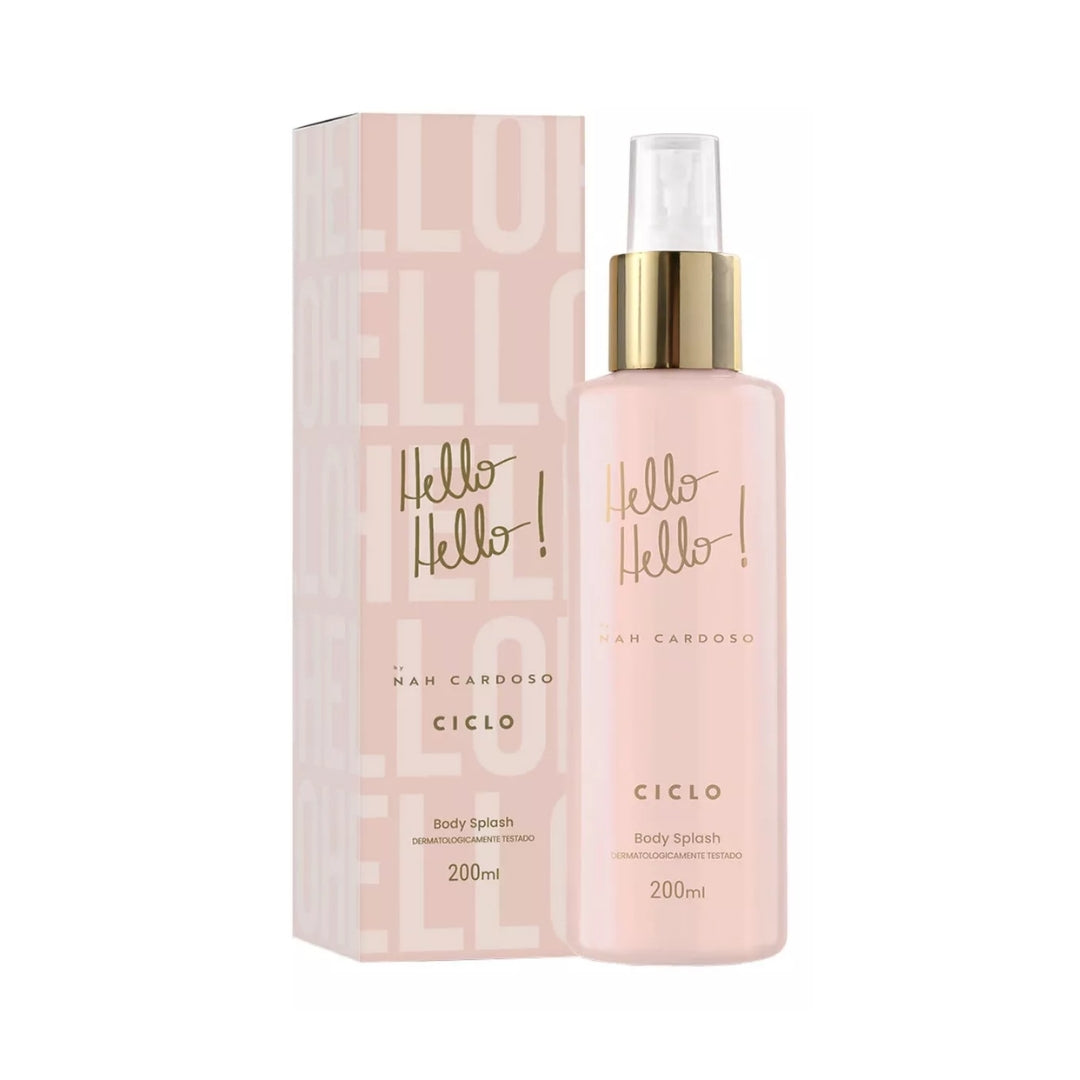 Hello Hello Nah Cardoso Body Splash Oriental Gourmand Fragance 200ml Ciclo