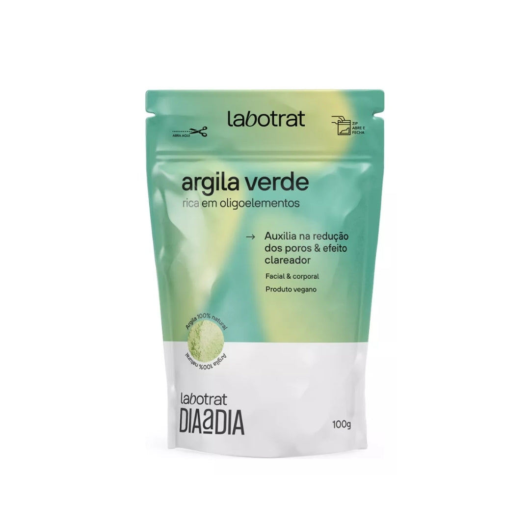 Lot of 6 Green Clay + White Clay Skin Care Detox Calming Oil Control Kit Labotrat