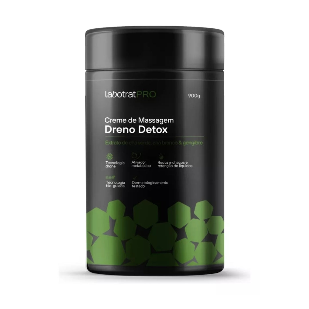 Drainage Detox Massage Cream Swelling Reduction Body Care 900g Labotrat