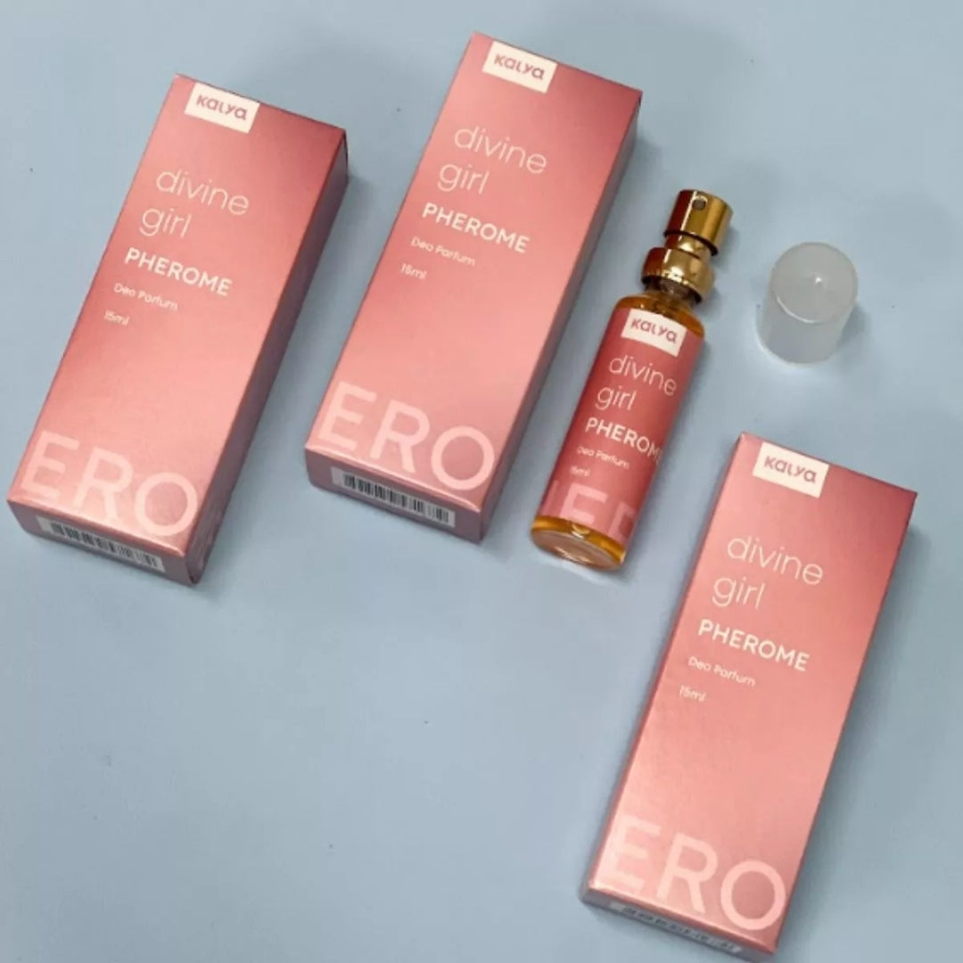 Divine Girl Pherome Deo Parfum Woody Floral Body Fragance 15ml Kalya Perfume