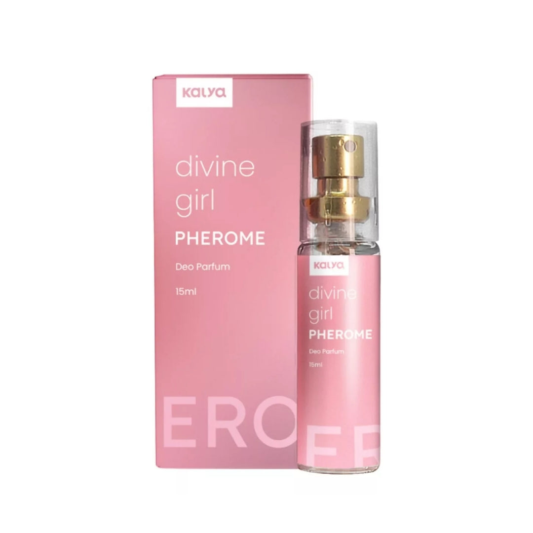 Divine Girl Pherome Deo Parfum Woody Floral Body Fragance 15ml Kalya Perfume