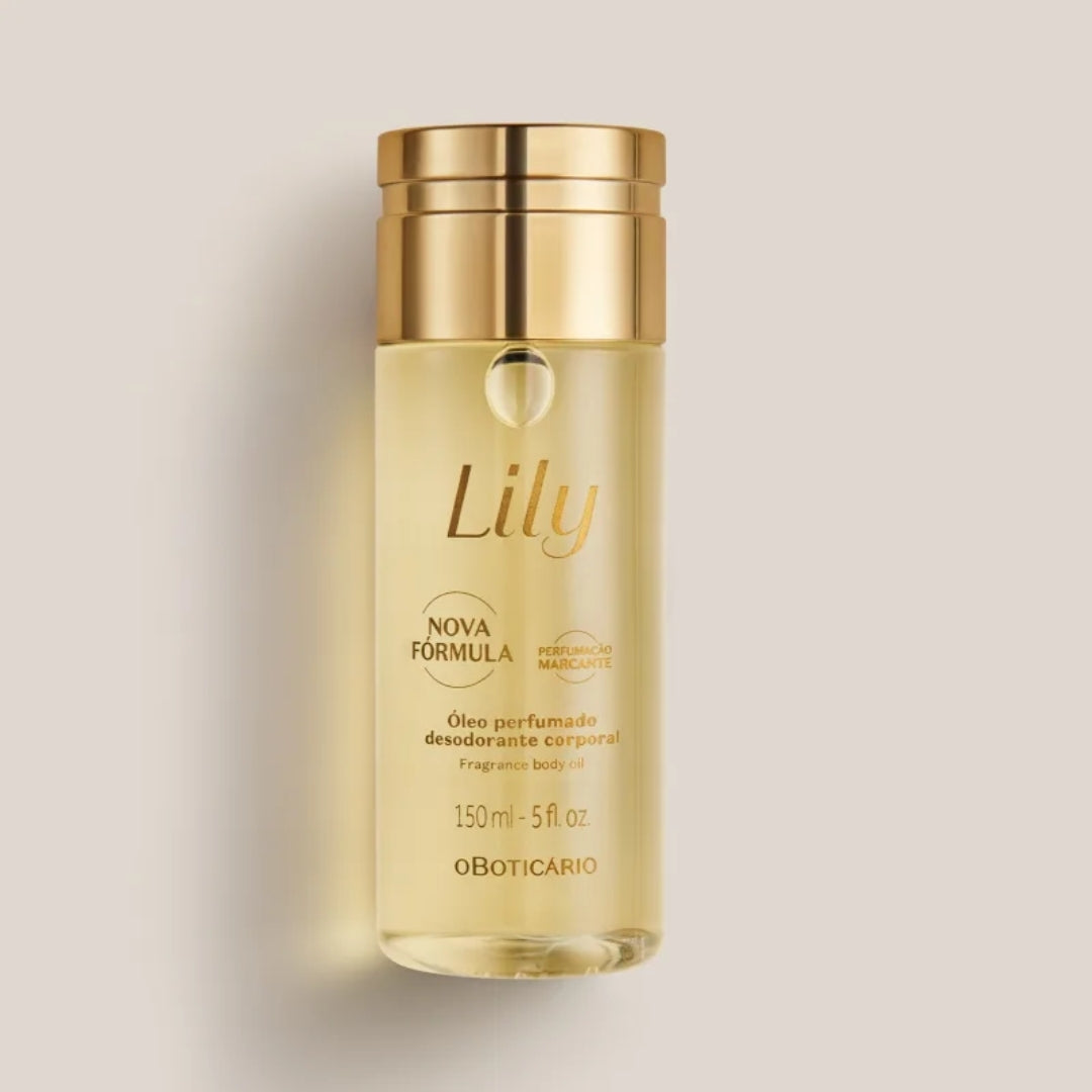 Lily Perfumed Body Deodorant Moisturizing Relaxing Oil 150ml O Boticário