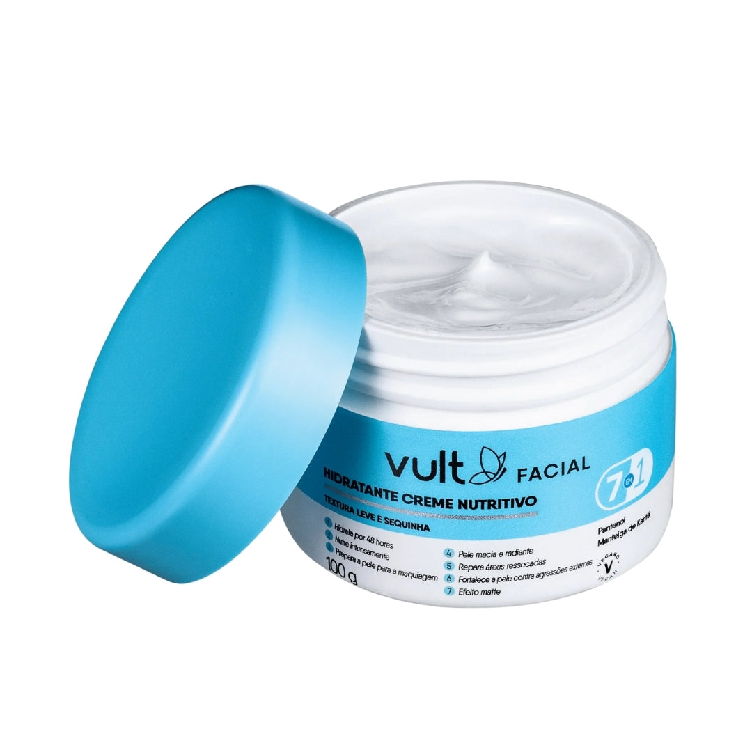 Lot of 3 Nourishing Facial Moisturizer Vegan Daily Skin Care 100g Vult