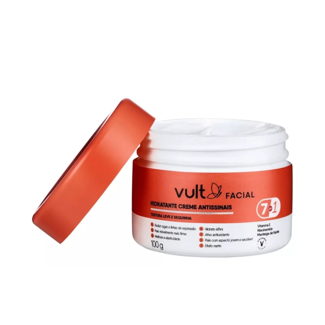 Lot of 3 Anti-aging Facial Moisturizing Cream Daily Skin Care 100g Vult