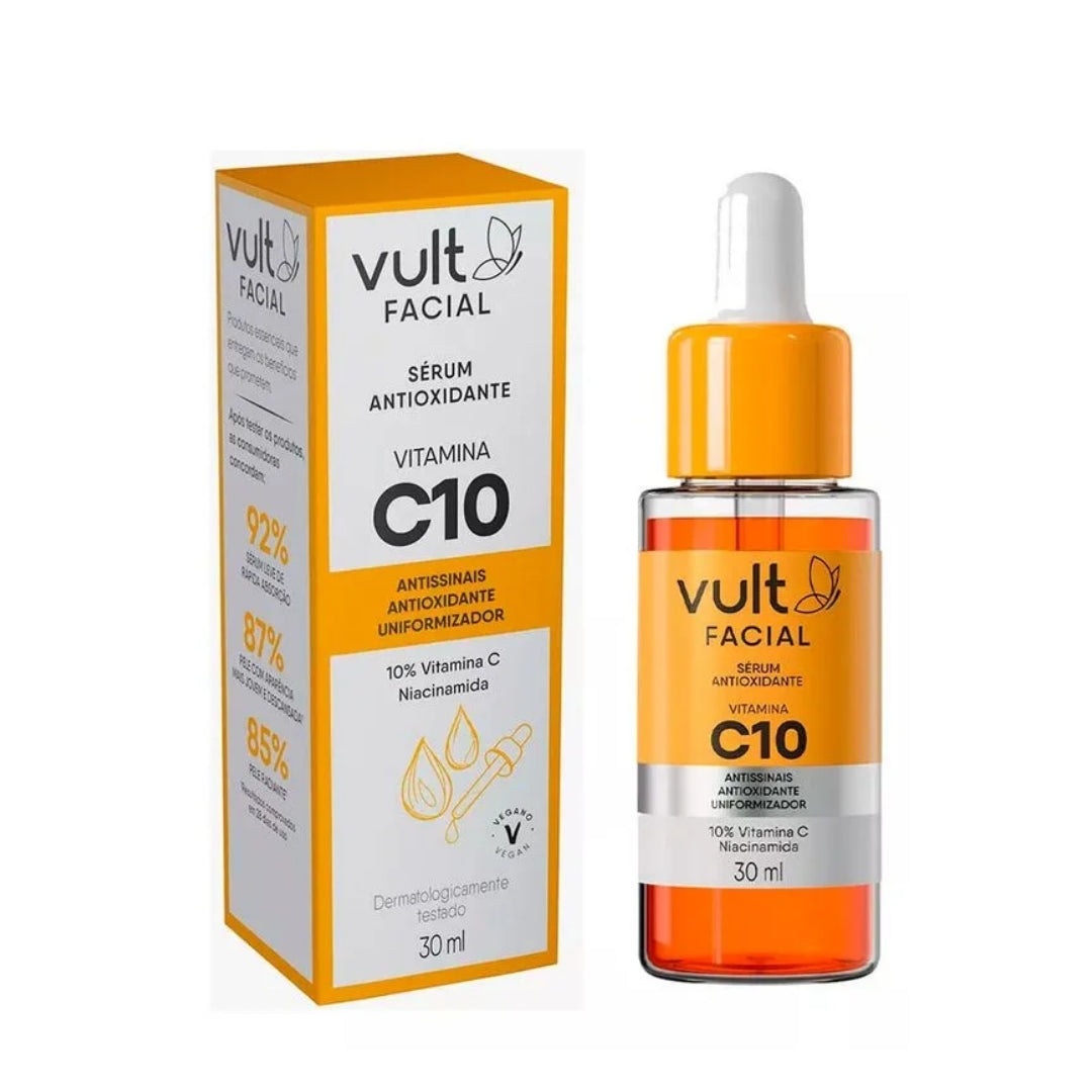 Antioxidant Facial Serum Vitamin C 10 Anti-aging Daily Skin Care 30ml Vult