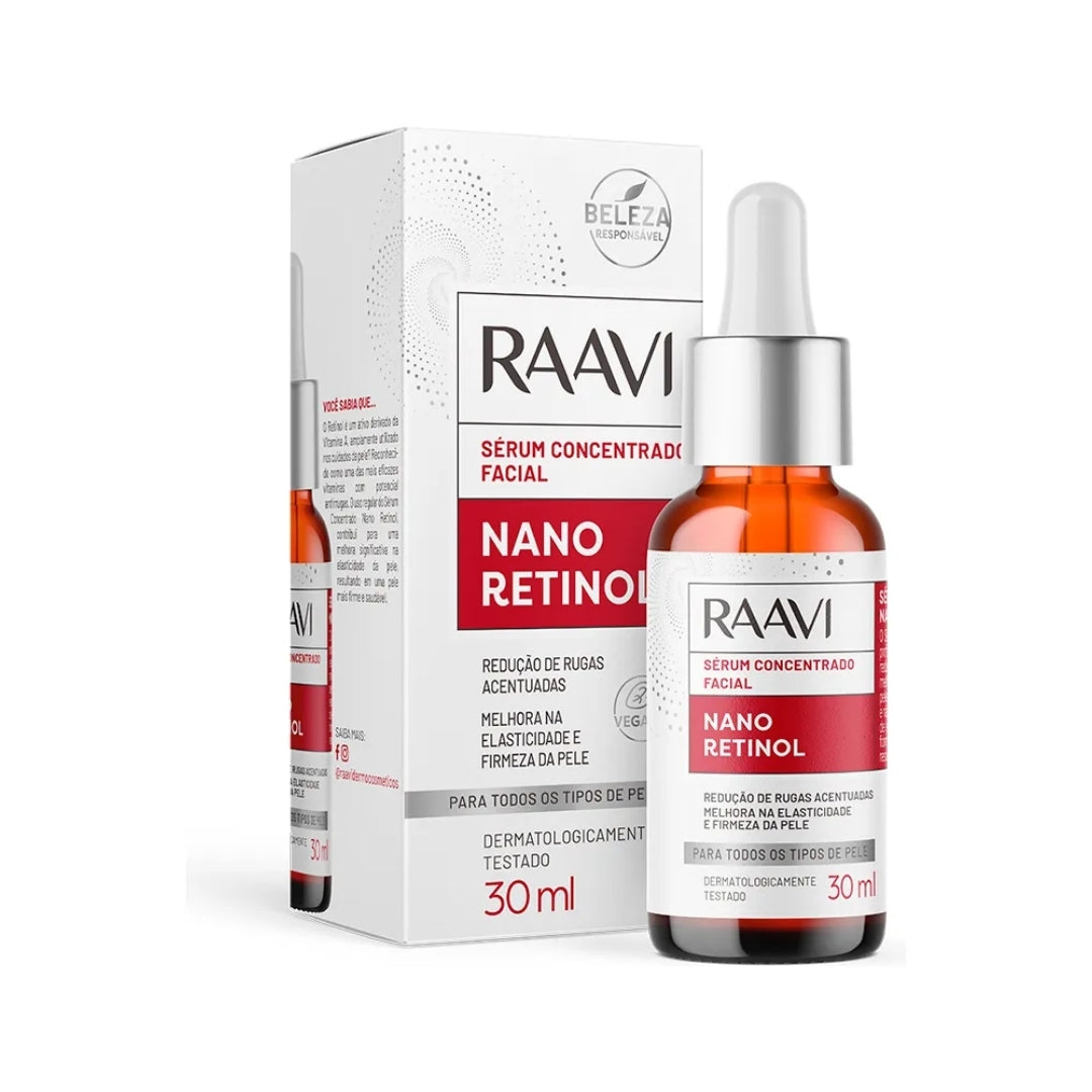 Nano Retinol Facial Serum Moisturizing Daily Skin Care 30ml Raavi
