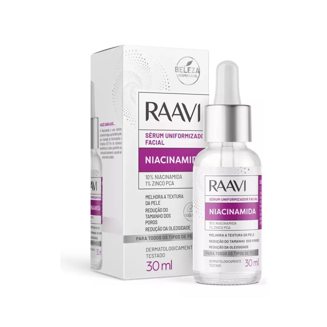 Niacinamide Uniformizing Facial Serum Oil Control Daily Skin Care 30ml Raavi