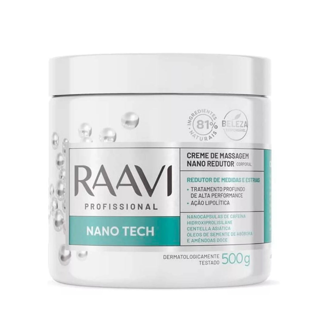 Nano Tech Massage Cream Measurements Stretch Marks Reducer 500g Raavi