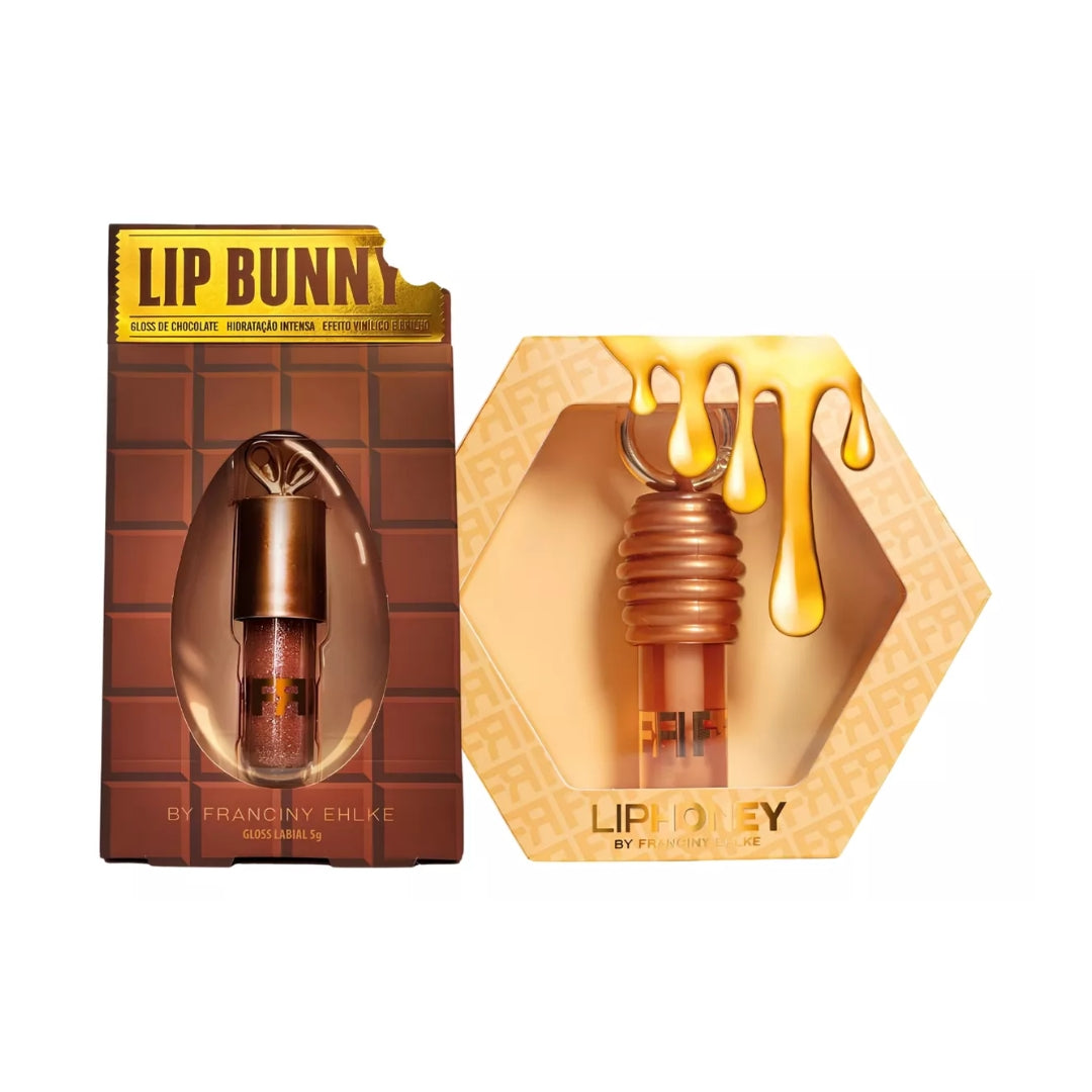 Liphoney Lipbunny Lip Gloss Hydration Shine Vegan Kit Fran by Franciny Ehlke