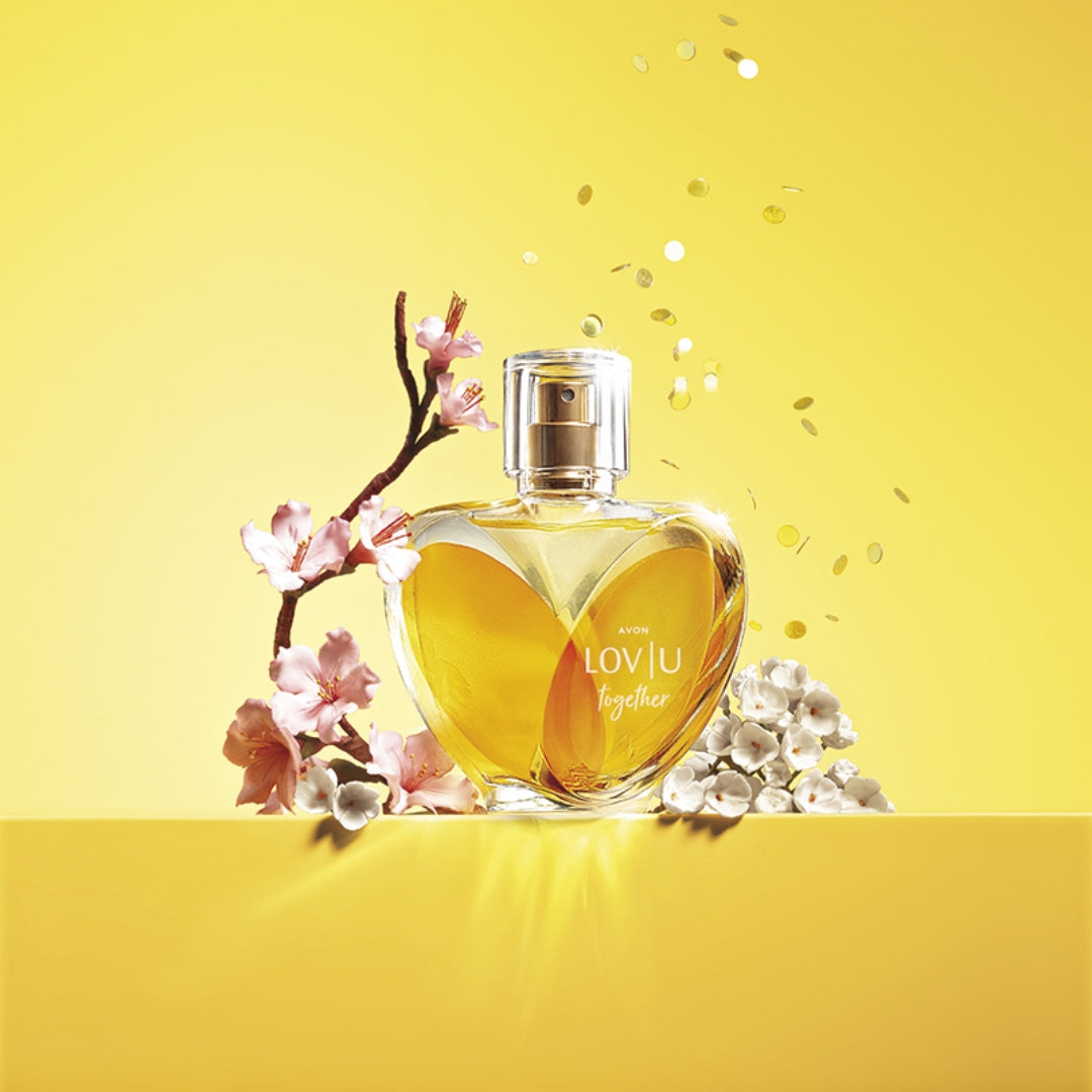 Lov U Together Deo Parfum Floral Sweety Fruity Body Fragance 75ml Avon