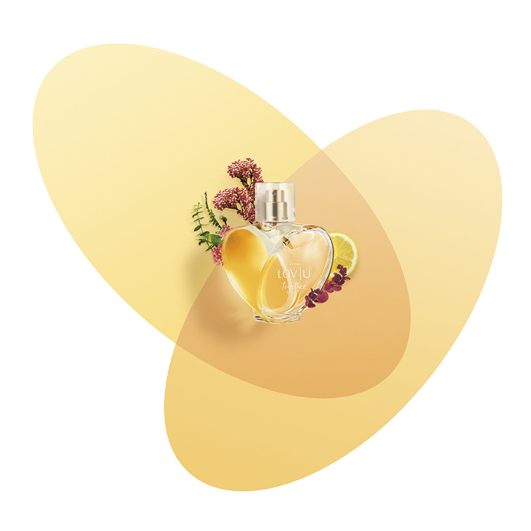 Lov U Together Deo Parfum Floral Sweety Fruity Body Fragance 75ml Avon