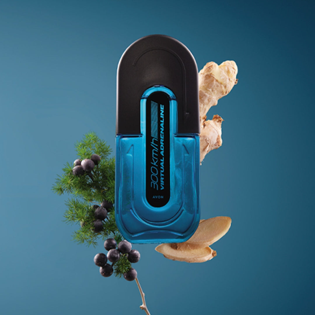 300Km/h Virtual Adrenaline Deo Cologne Herbal Body Fragance 100ml Avon