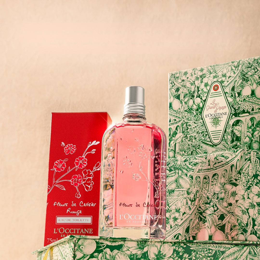 Flor de Cerejeira Rouge Eau de Toilette Sensual Body Fragance 75ml L'occitane