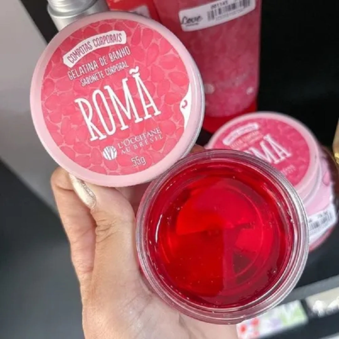 Roma Pomegranate Bath Jelly Body Soap Daily Skin Care 55g L'occitane