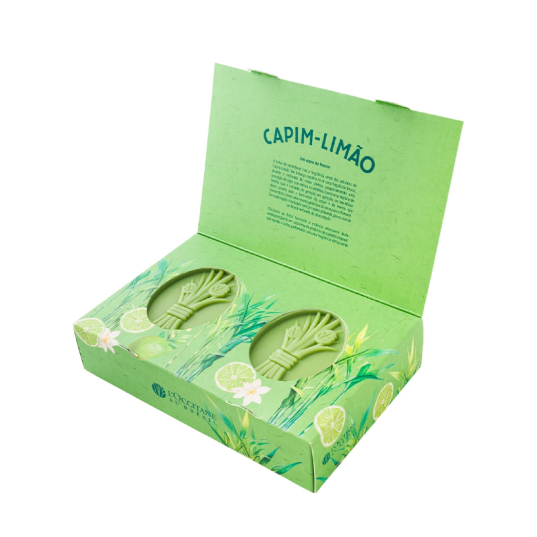 Lemongrass Scented Bar Soap Body Bath Skin Care Kit L'occitane