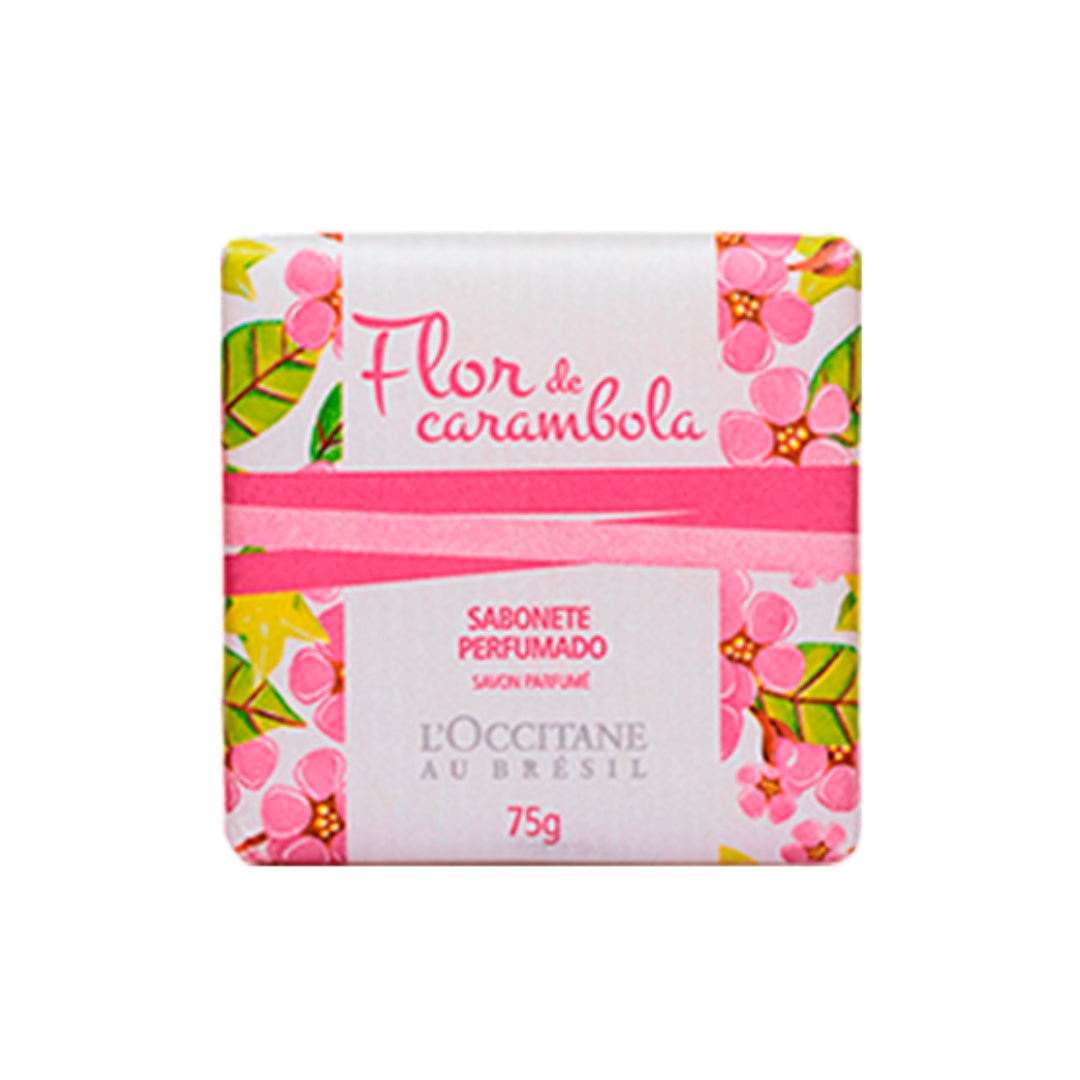 Lot of 5 Carambola Flower Scented Soap bath Skin Care 75g L'occitane