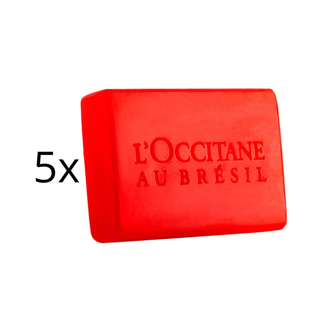Lot of 5 Bromeliad Vegetable Bar Soap Body Bath Floral Fragance 75g L'occitane