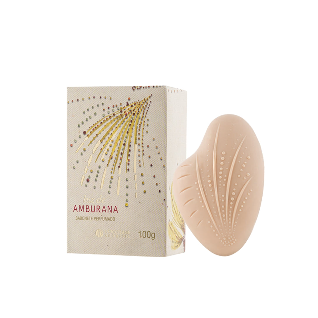 Lot of 4 Amburana Light Scented Soap Bath Body Skin Care 100g L'occitane