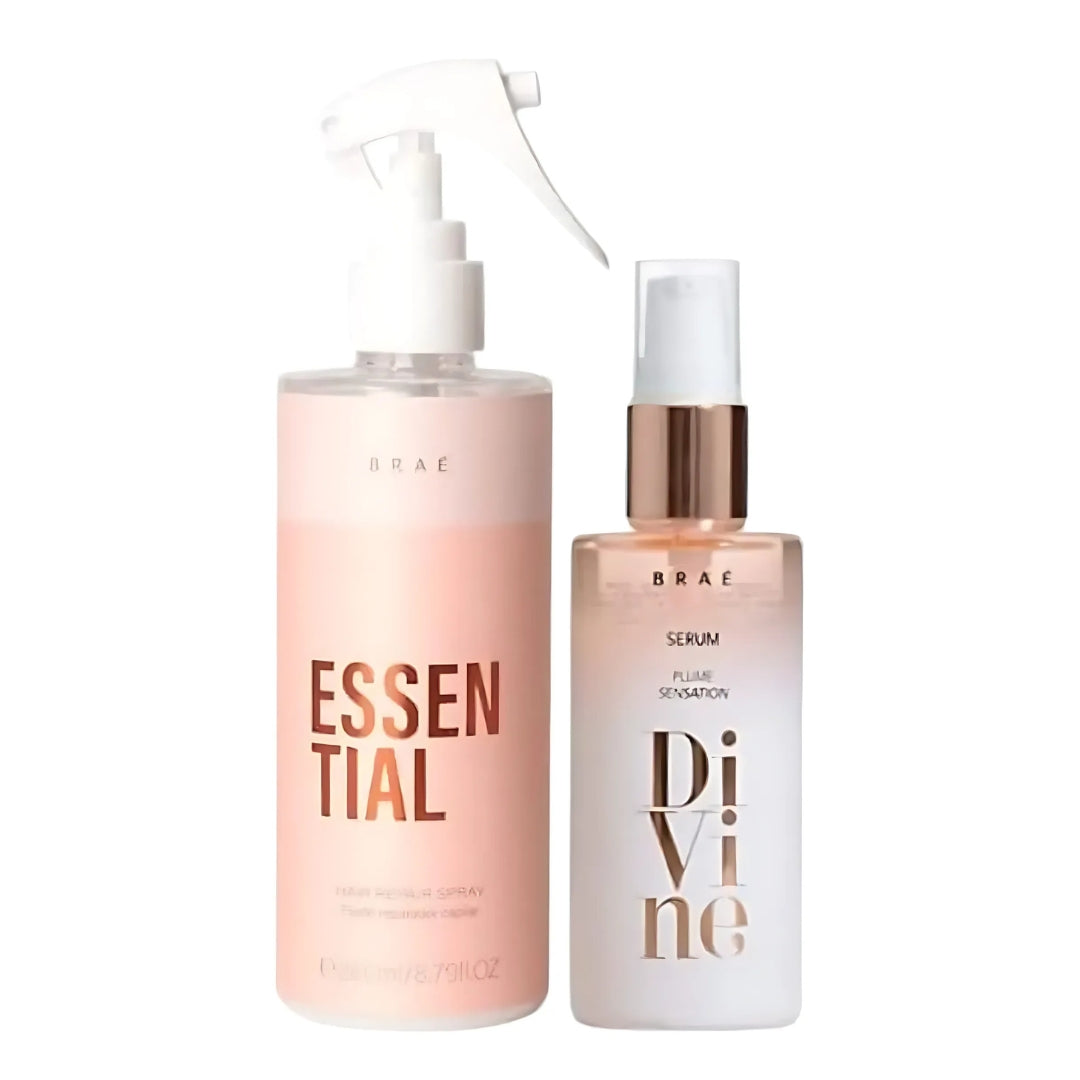 Essential + Divine Serum Hair Finisher Thermal Protection Kit Braé
