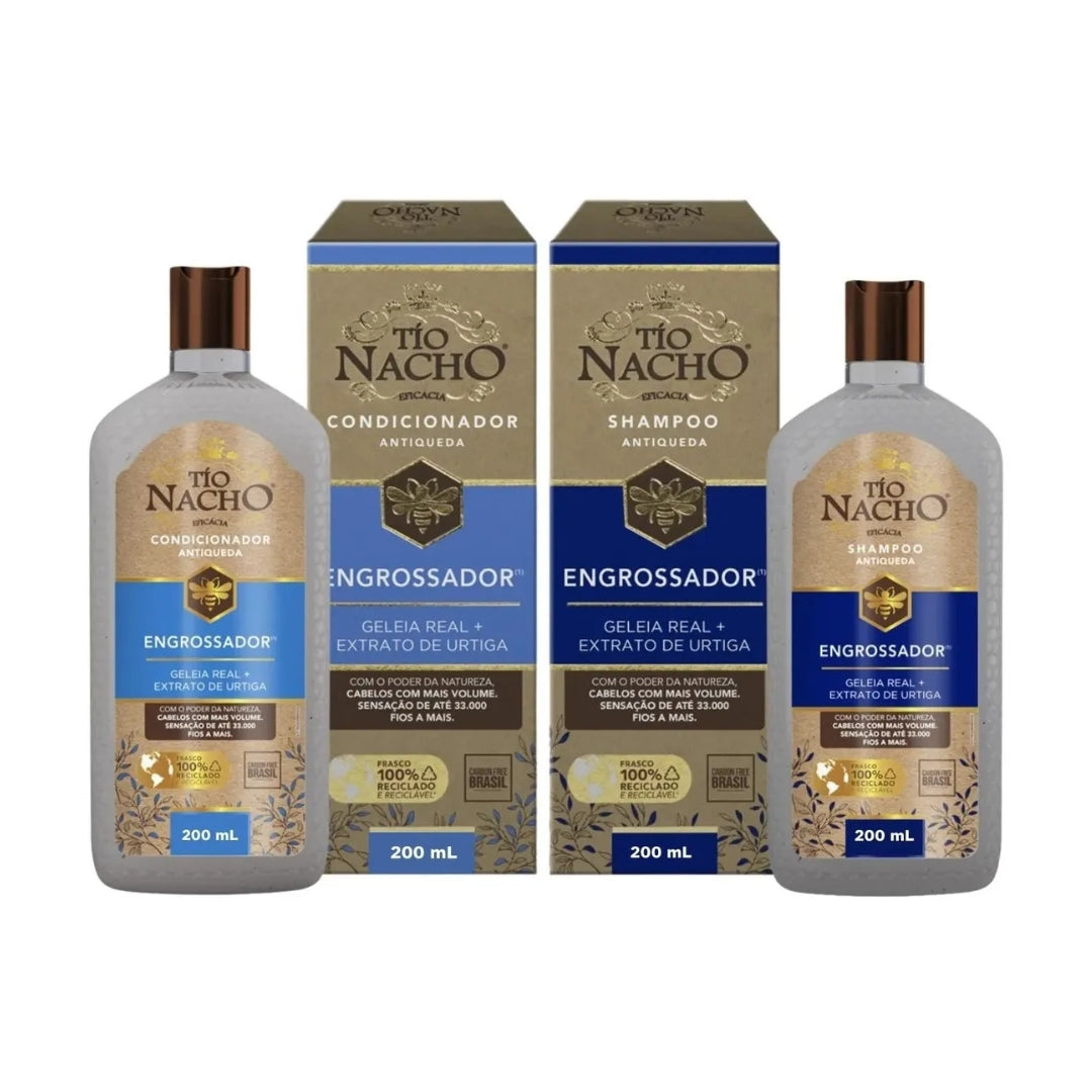 Anti-Hair Loss Hair Thickener Home Care Shampoo Conditioner Kit Tio Nacho