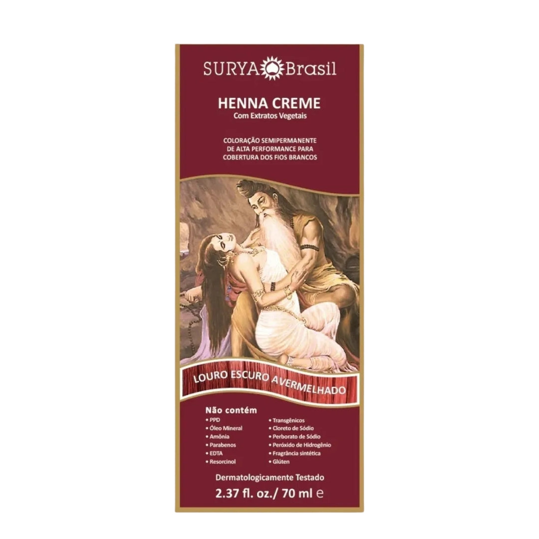 Lot of 2 Brasil Henna Dark Reddish Blonde Hair Toner Color Toning 70ml Surya