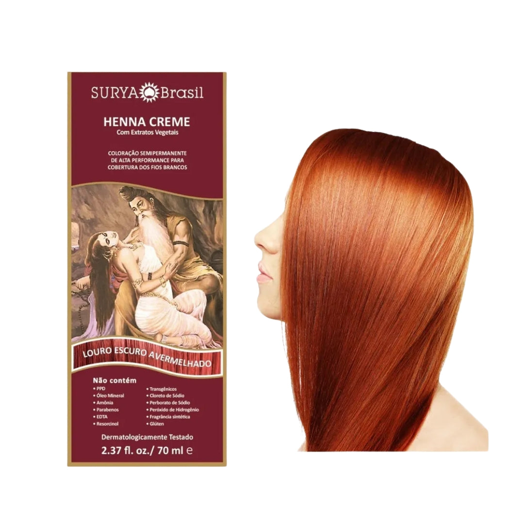 Lot of 2 Brasil Henna Dark Reddish Blonde Hair Toner Color Toning 70ml Surya