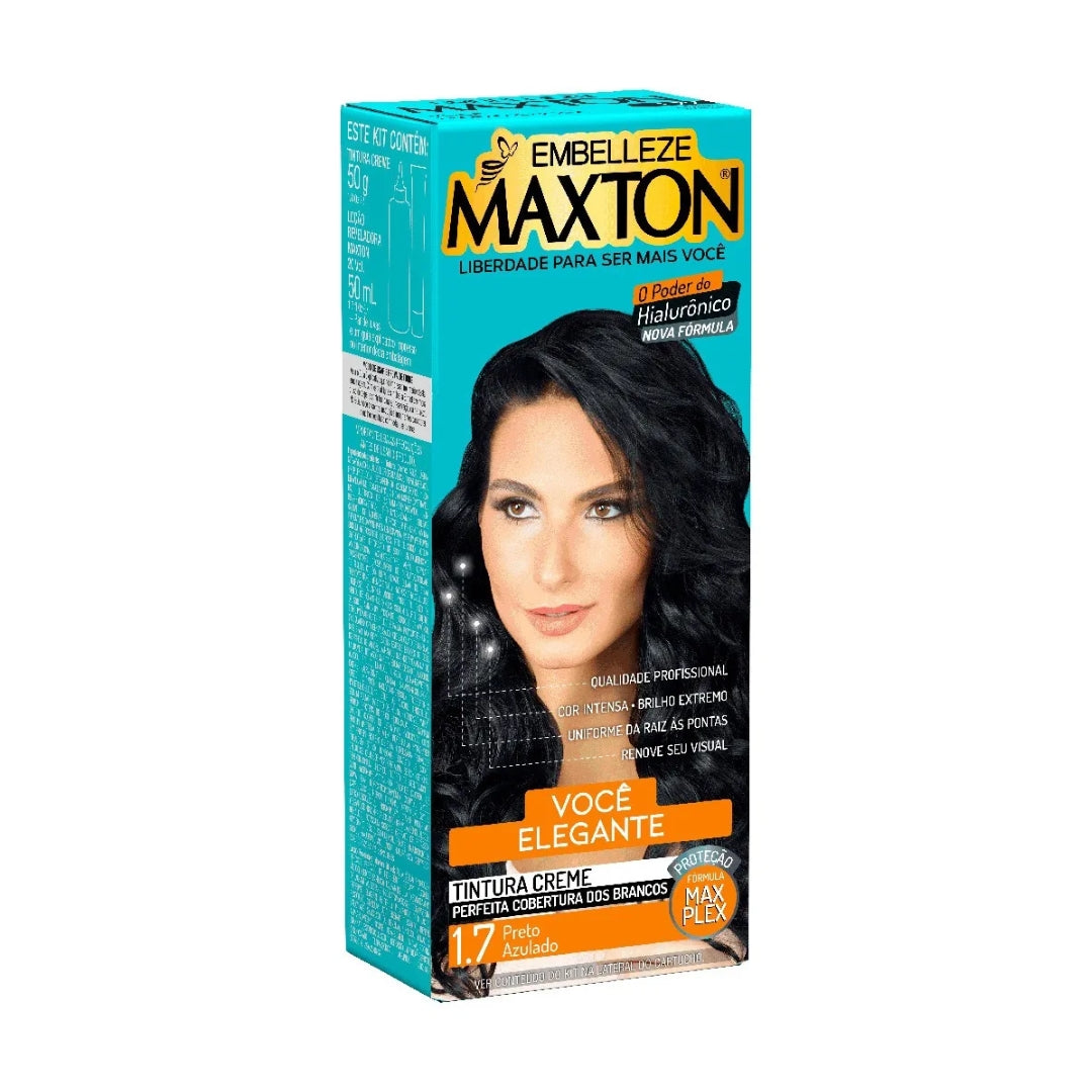 Lot of 3 Maxton Cream Dye 1.7 Blue Black Color Hair Toning 50g Maxton