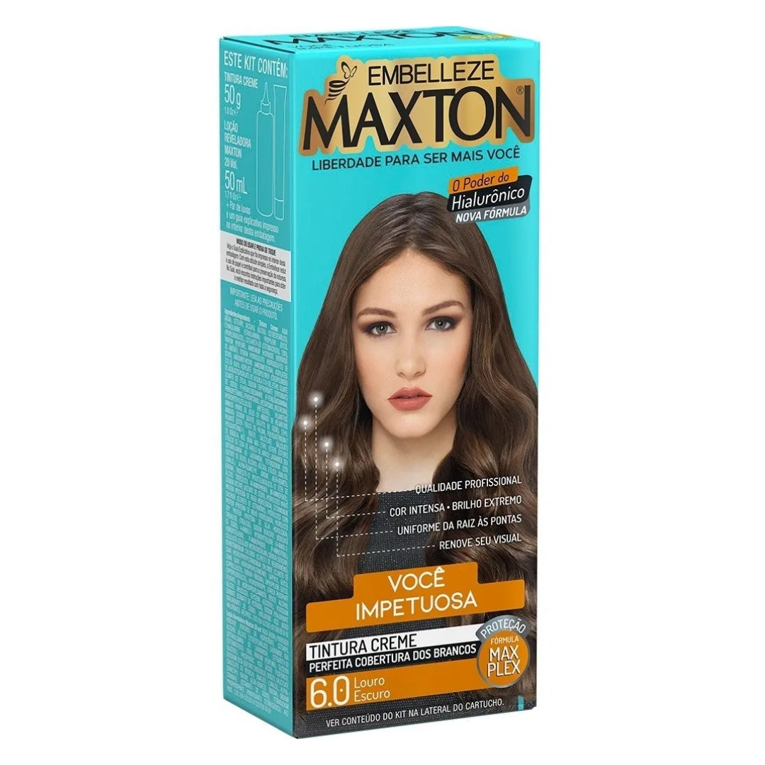 Lot of 3 Cream Dye 6.0 Dark Blond Hair Color Toning Tint 50g Maxton
