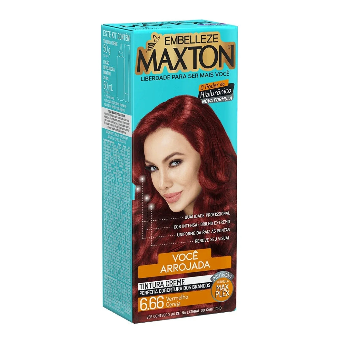 Lot of 3 Cream Dye 6.66 Cherry Red Hair Color Toning Tint 50g Maxton