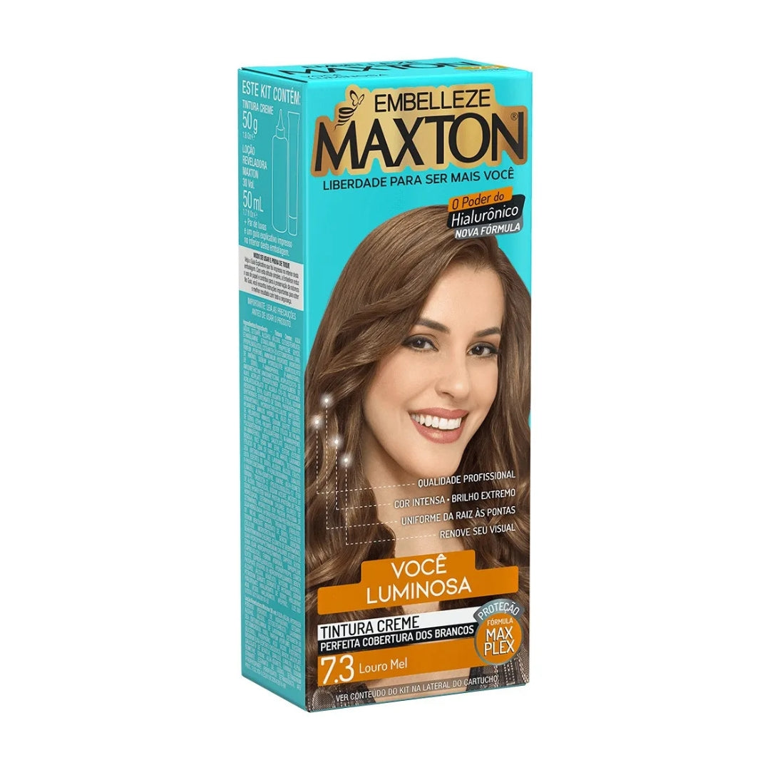 Lot of 3 Cream Dye 7.3 Honey Blonde Hair Color Toning Tint 50g Maxton