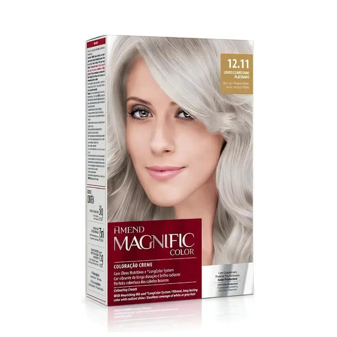 Lot of 3 Magnific Color Cream Dye 12.11 Very Light Platinum Blonde Hair Amend
