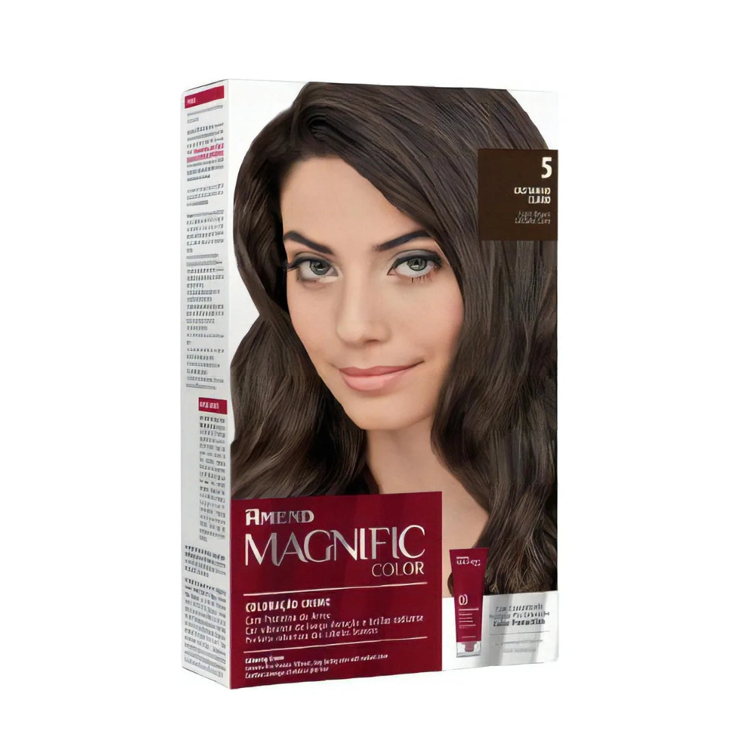 Lot of 3 Magnific Color Cream Dye 5 Light Brunette Brown Toning Tint Amend