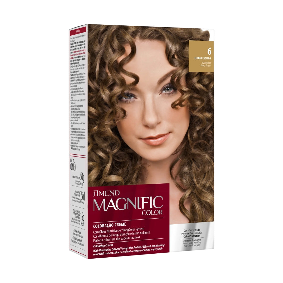 Lot of 3 Magnific Color Cream Dye 6 Dark Blonde Hair Tint Toning Amend