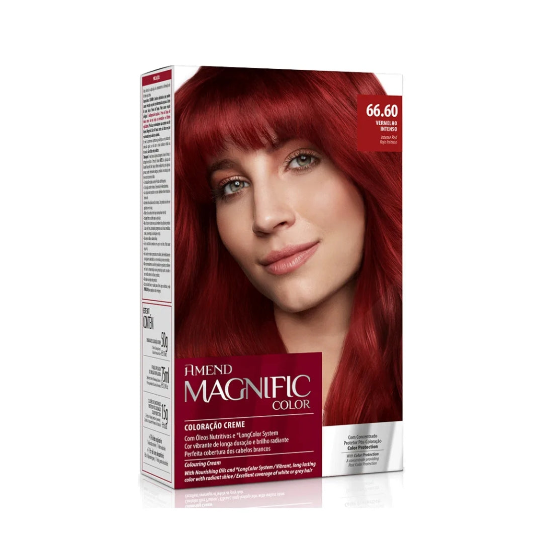 Lot of 3 Magnific Color Cream Dye 66.60 Intense Red Hair Tint Toning Amend