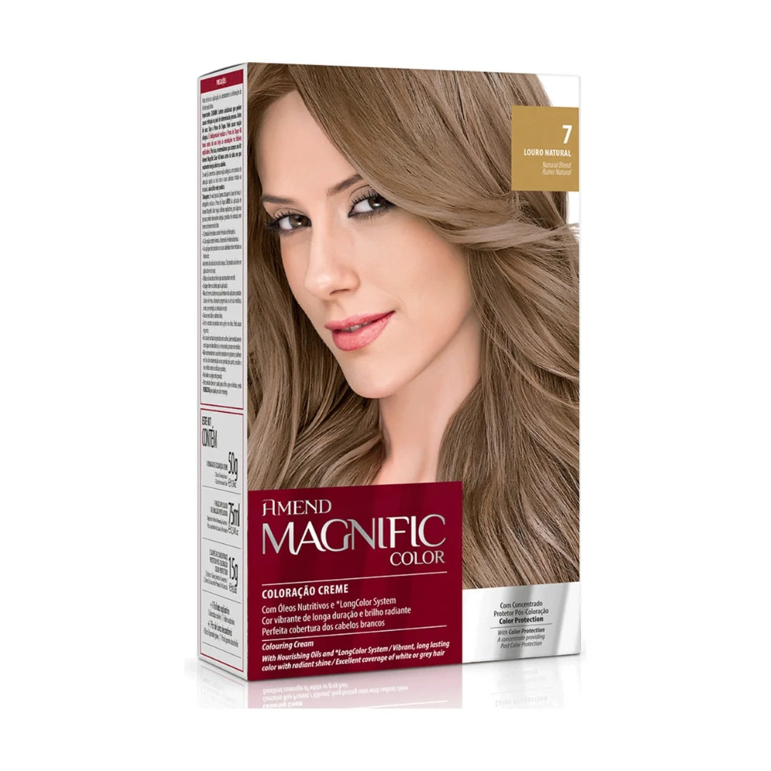 Lot of 3 Magnific Color Cream Dye 7 Natural Blonde Hair Tint Toning Amend