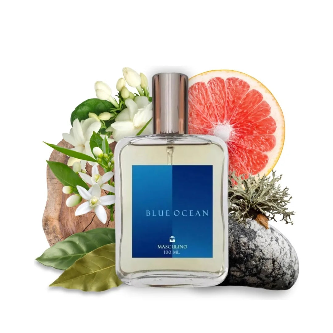 Blue Ocean Eau de Toilette Fragance Perfume 100ml Essencia do Brasil
