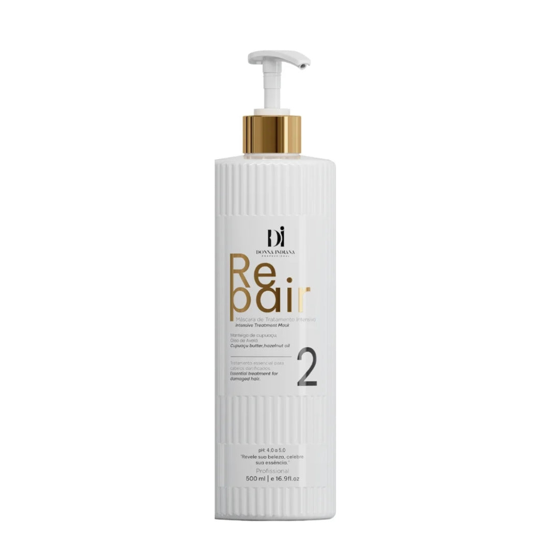 Repair Intensive Treatment Mask Step 2 Hair Repair Hydration 500ml Donna Indiana