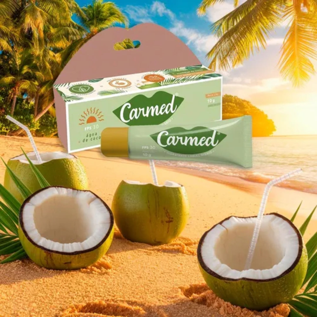 Lot of 5 Cimed Carmed Coconut Water Lip Gloss Moisturizer 10g Vegan