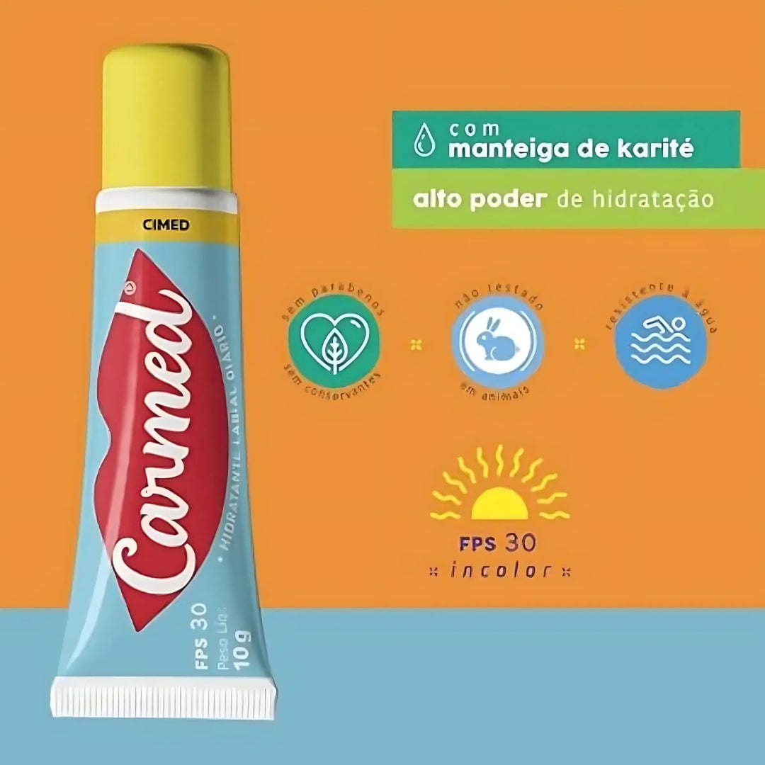 Lot of 5 Cimed Carmed SPF 30 Gloss Moisturizer 10g Vegan