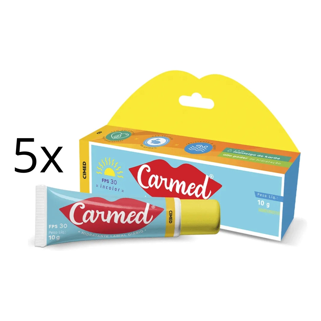 Lot of 5 Cimed Carmed SPF 30 Gloss Moisturizer 10g Vegan