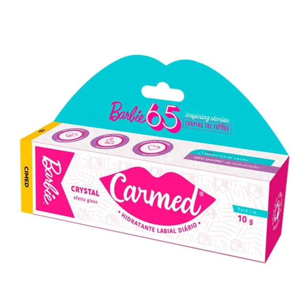 Lot of 5 Cimed Carmed Barbie Crystal Lip Gloss Moisturizer 10g Vegan