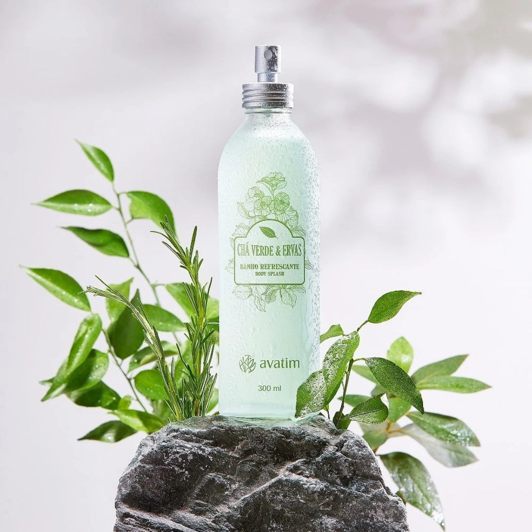 Banho Refrescante Green Tea Herbs Post Bath Body Cologne 200ml Avatim