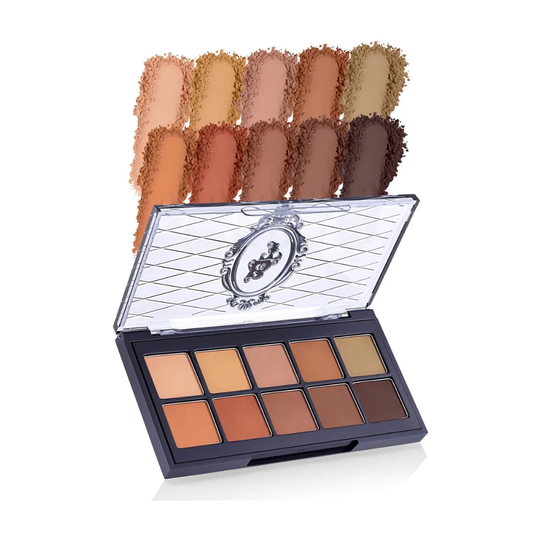 Bruna Tavares Transition Eyeshadow Palette 10 Shades Makeup 18,5g