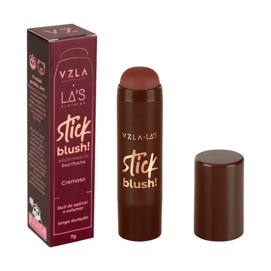 Creamy Blush Stick E La's Special Edition Red Mocha 7g Vizzela Face Makeup