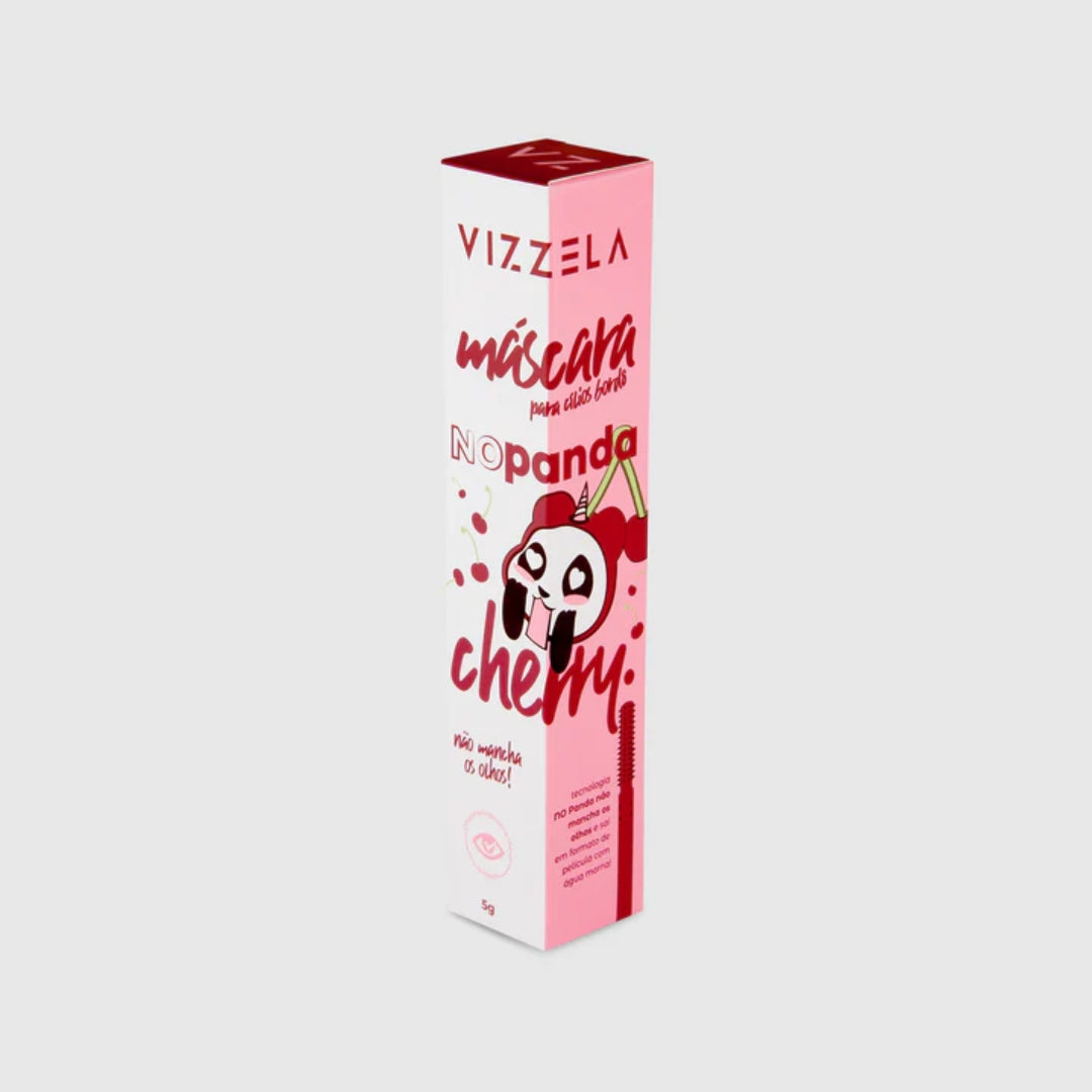No Panda High Definition Eye Mascara Cherry Bordo Color 5g Vizzela Makeup