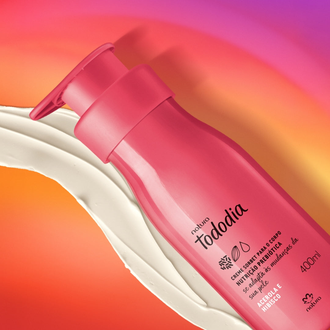 Todo Dia Acerola Hibiscus Nourishing Body Deodorant Sorbet Cream 400ml Natura